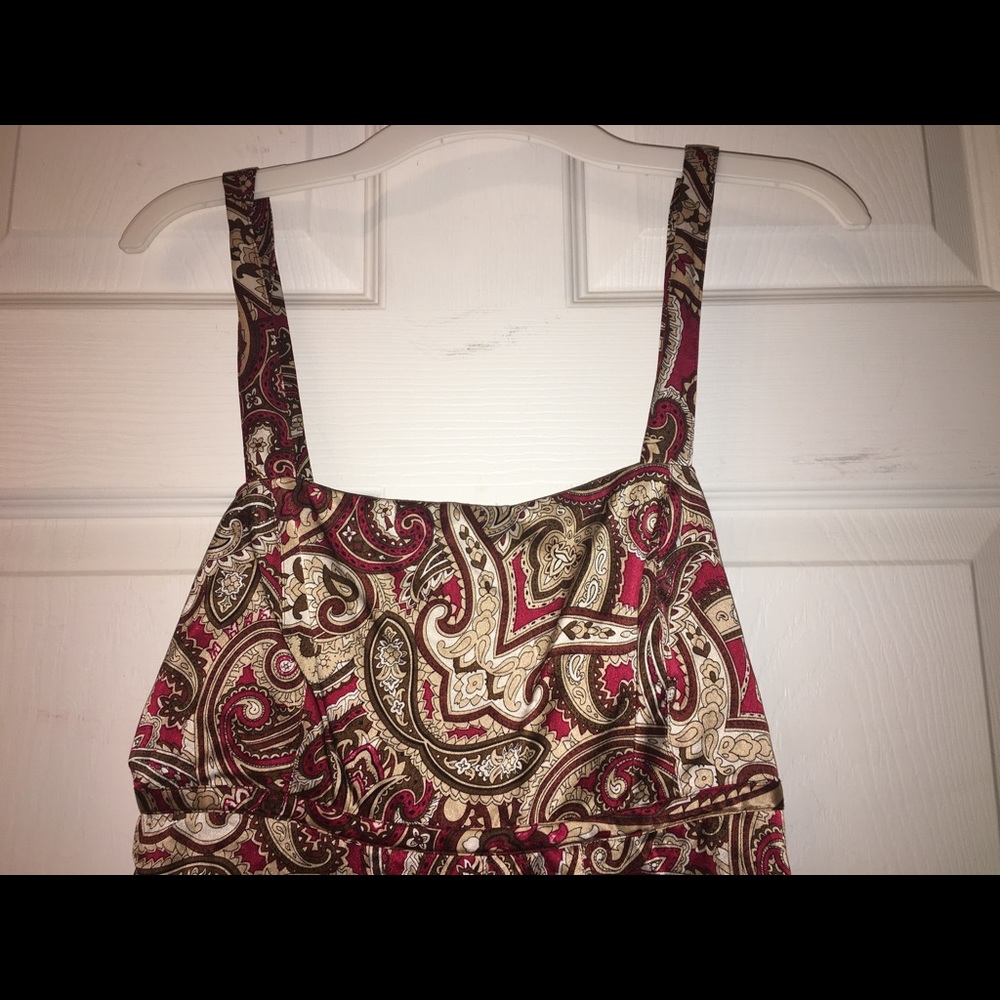 EUC INC 100% silk cami top with side zipper - Picture 3 of 8